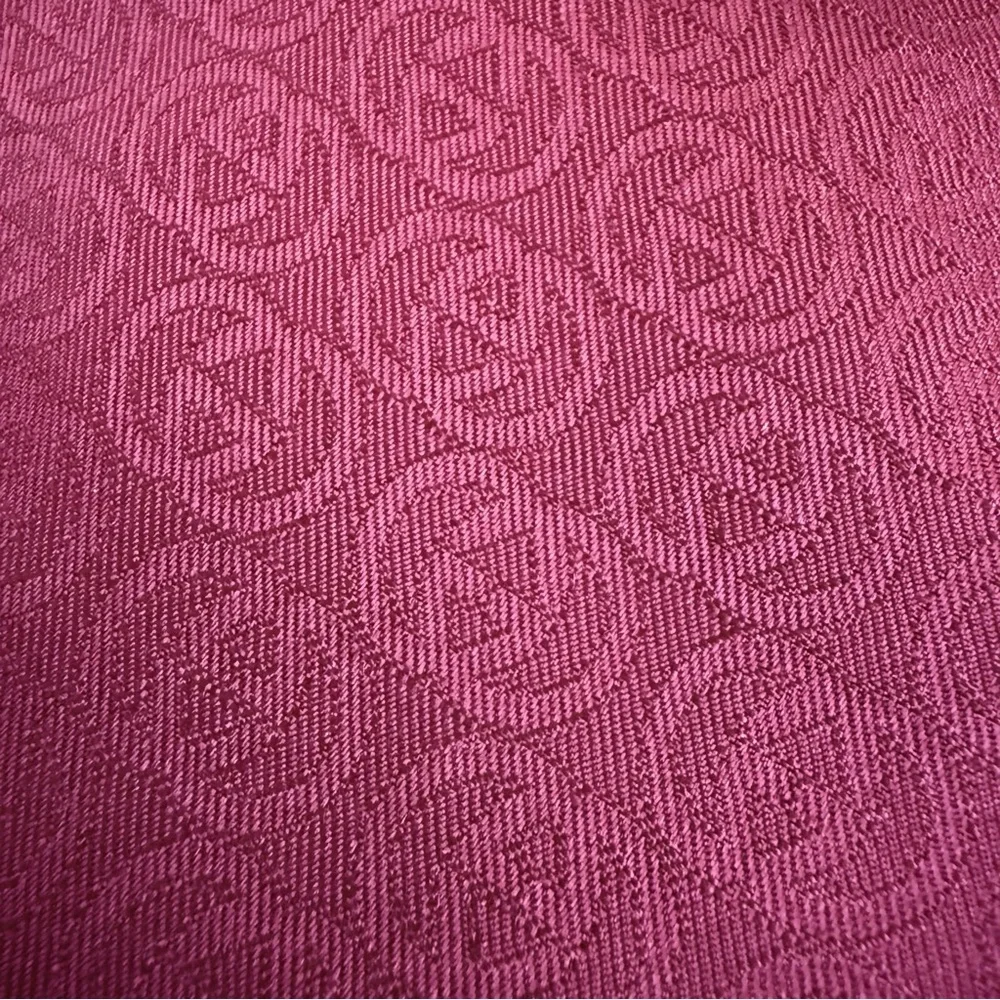 GUCCI Monogram Silk Scarf Burgundy